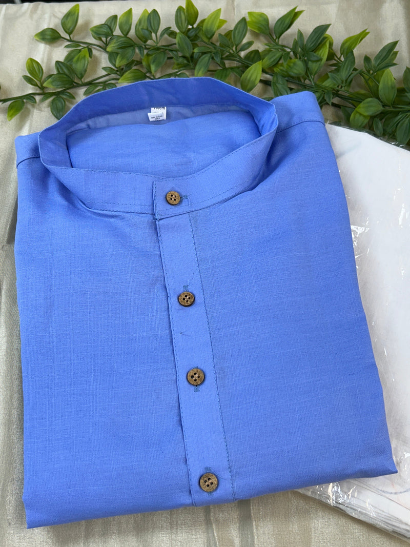 Light purple cotton kurta pajama