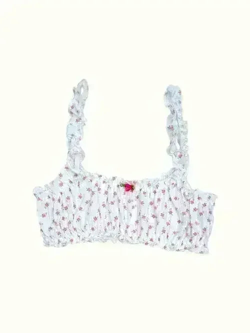 Romantic Floral Pointelle Bralette