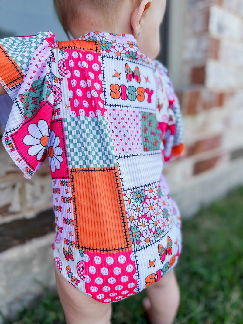 Sissy ribbed flutter leo