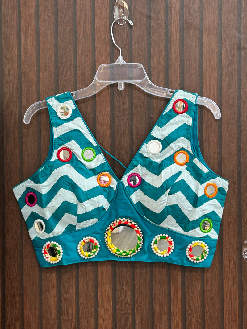 Mirror work blouse