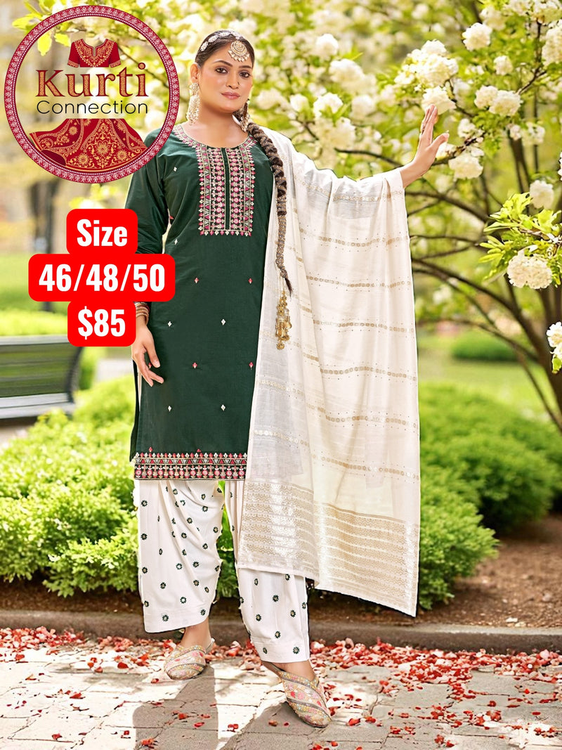 Queen : rayon patiala suit