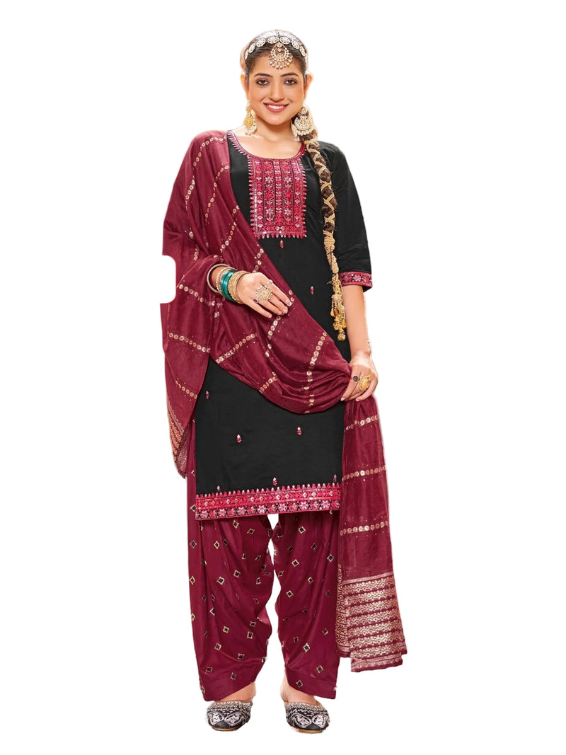 Queen : rayon patiala suit