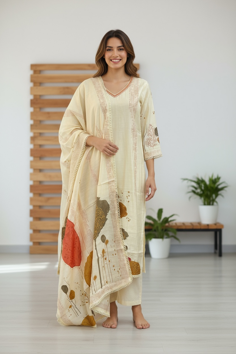 Modal silk salwar set