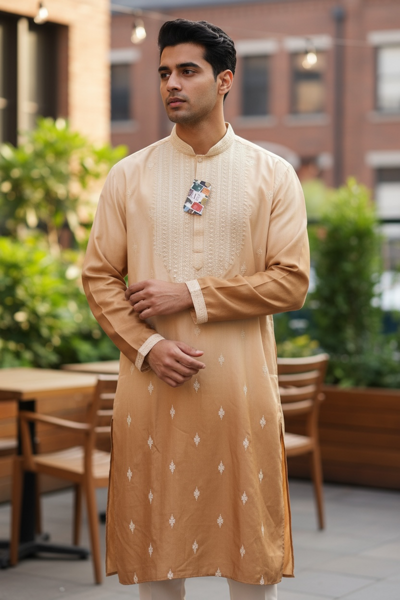 Mocha brown Kurta set