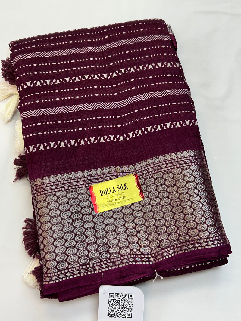 Dola silk saree