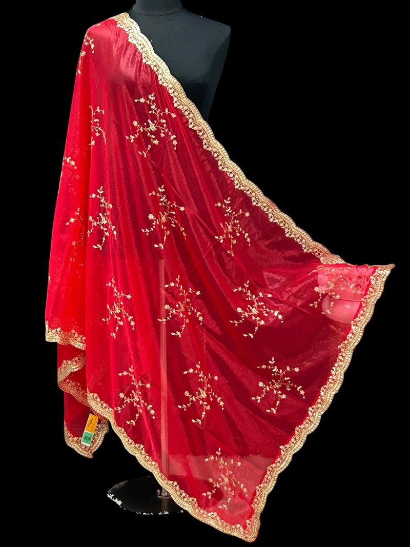 Shimmer silk dupatta
