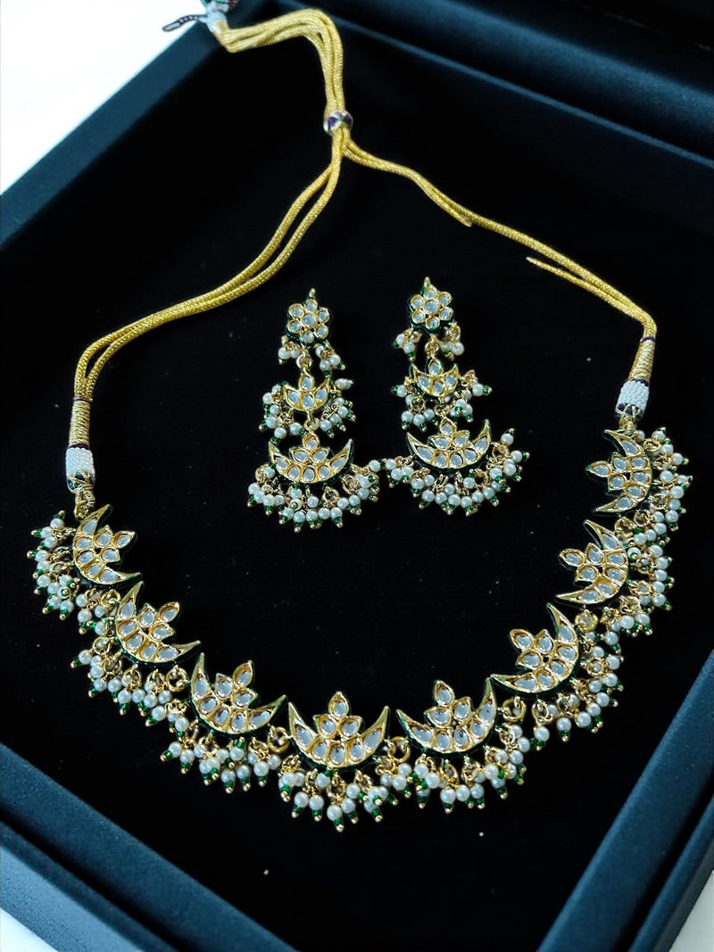 Kundan Rajwadi necklace set