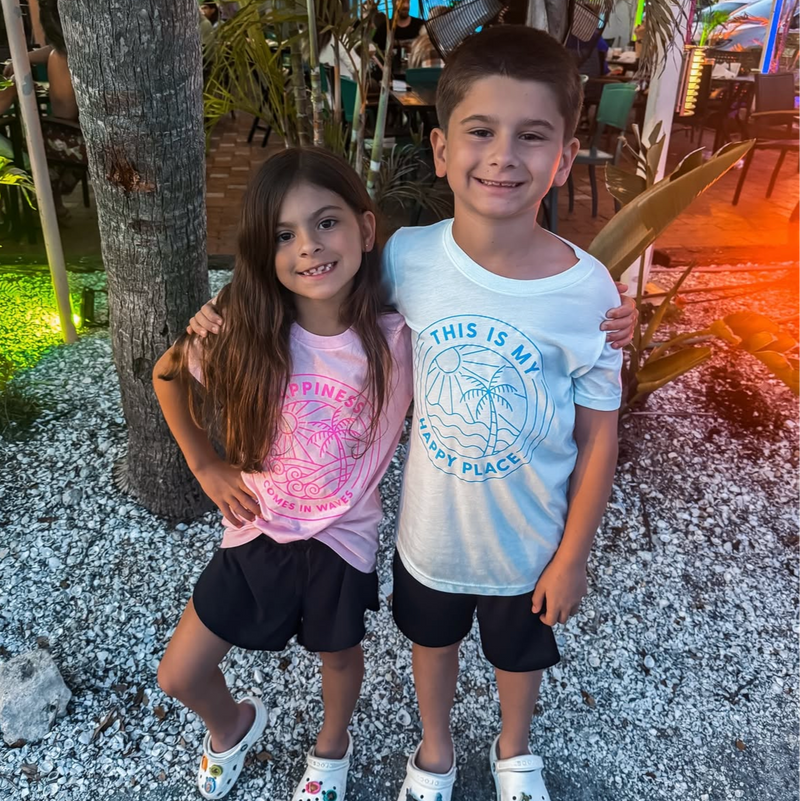 Happiness Comes in Waves - Child Tee
