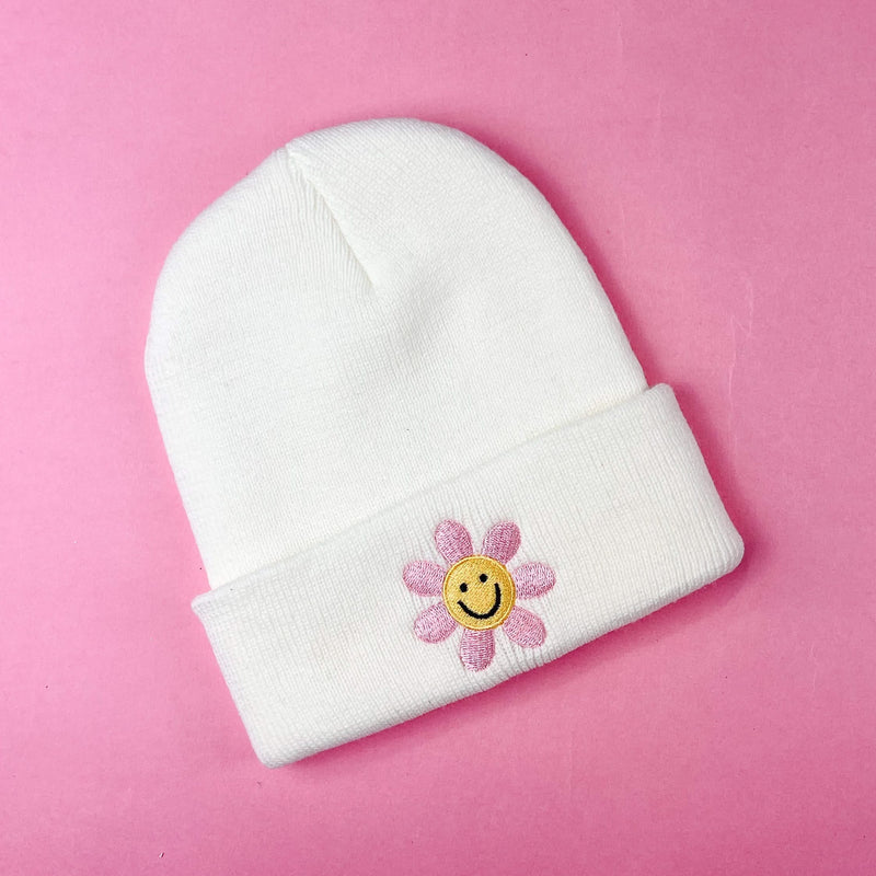 Smiley Flower - Child Beanie