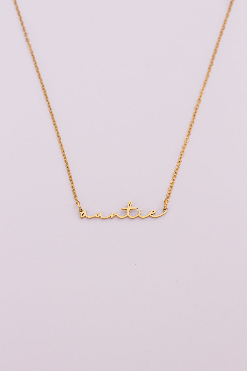 "Auntie" Necklace