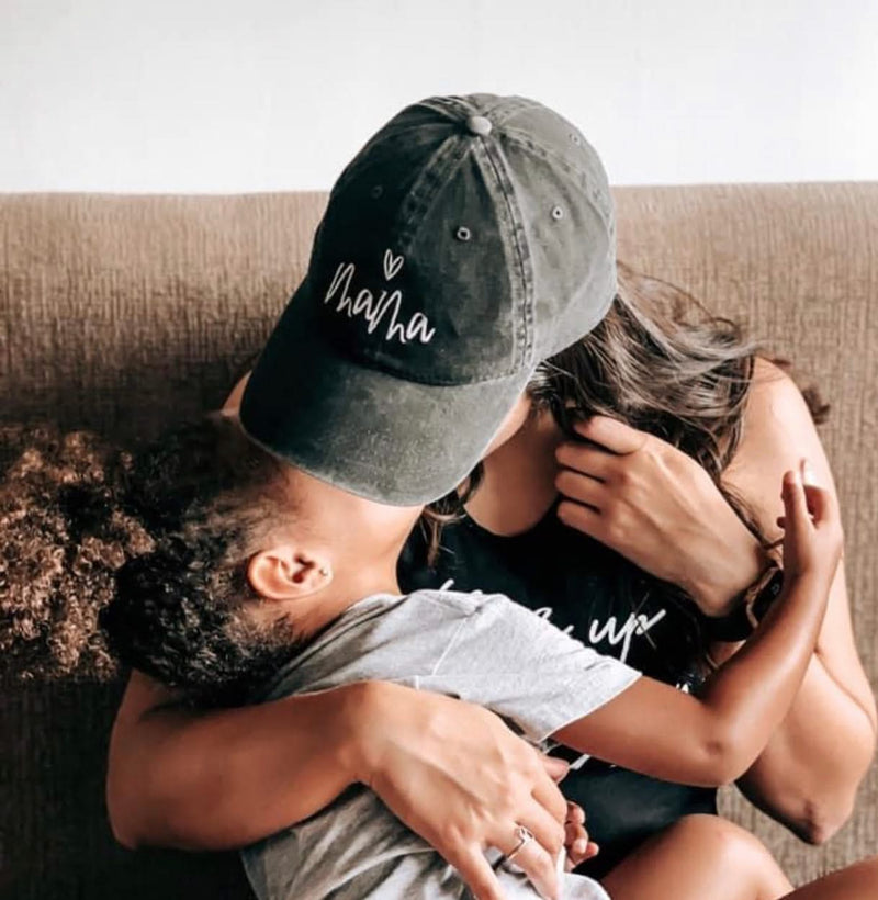 Mama (Heart Above) - Adult Baseball Cap