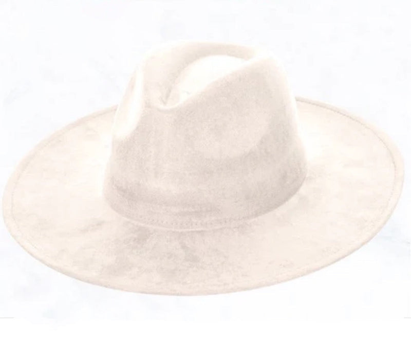 Brown Hide Turquoise Slab Leather Band + Choice of Boho Hat 985s