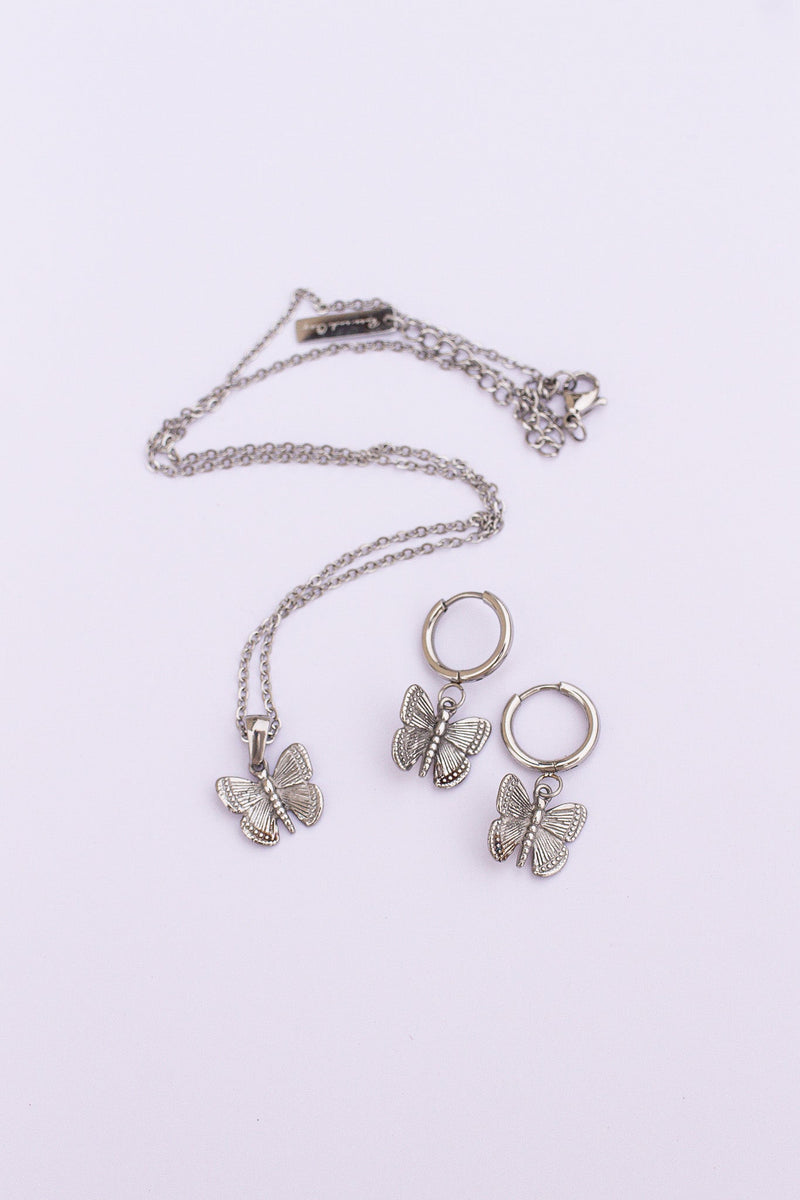 Butterfly Huggie Hoop