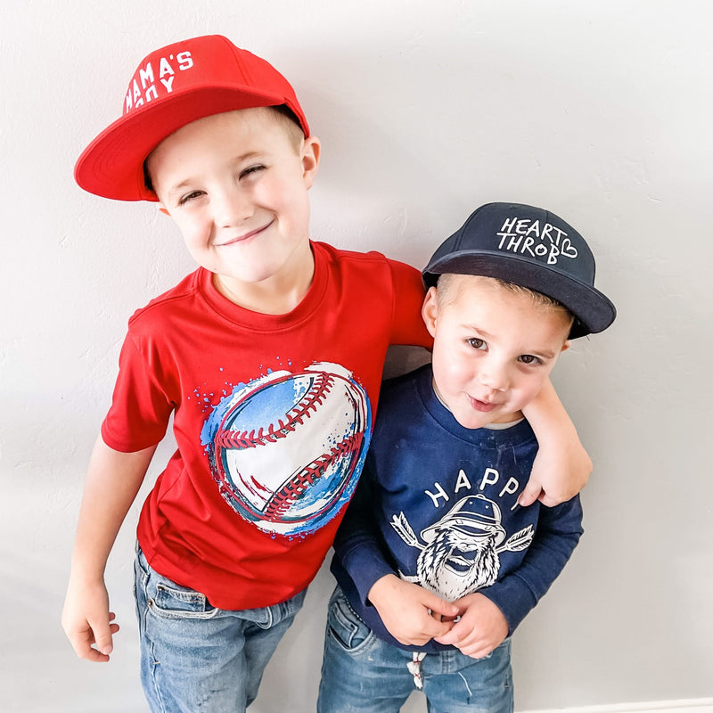 Mama's Boy - Child Flat Brim Hat