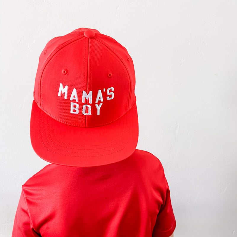 Mama's Boy - Child Flat Brim Hat
