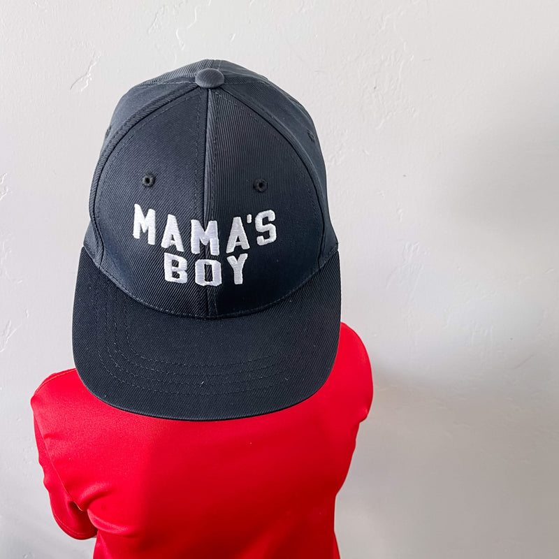 Mama's Boy - Child Flat Brim Hat
