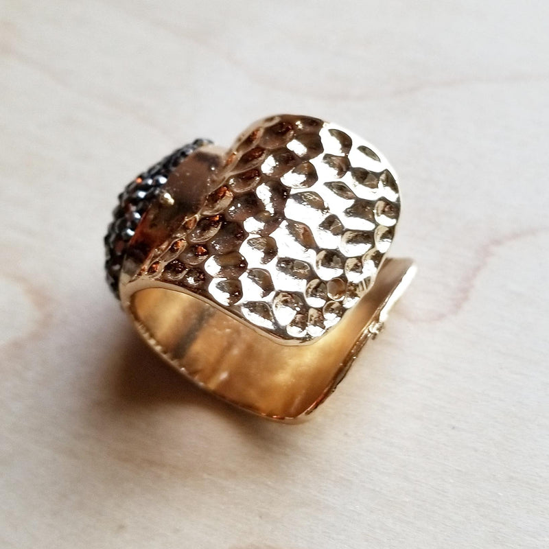 Freshwater Pearl Cuff Statement Ring 012t