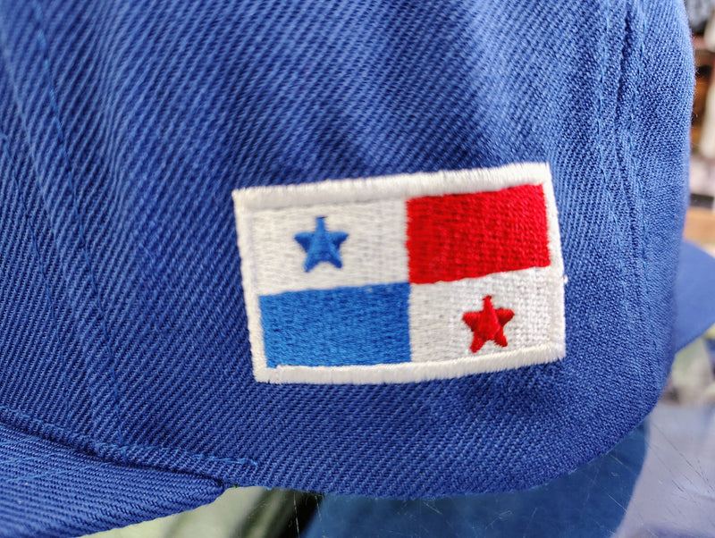 SnapBack Panama Hats with Embroidered Panama Shield and Flag
