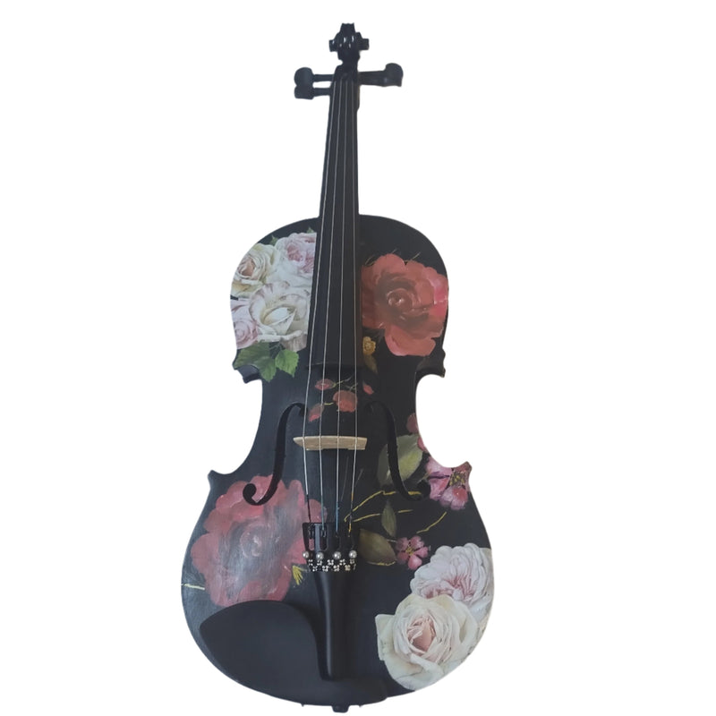 Black Rose Viola Outfit w Custom Crystal Tailpiece