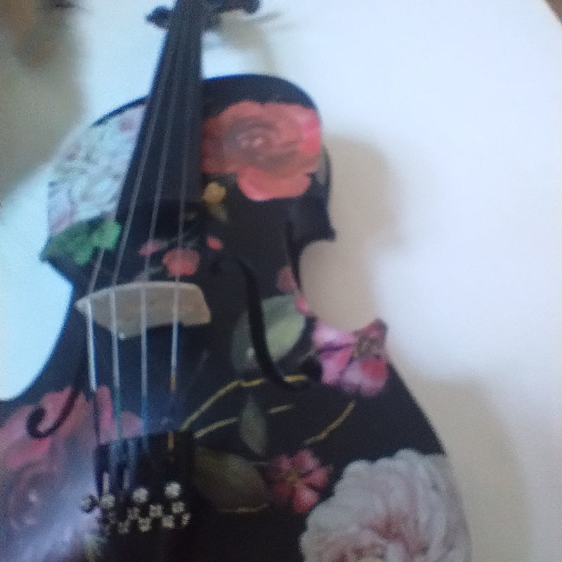 Black Rose Viola Outfit w Custom Crystal Tailpiece