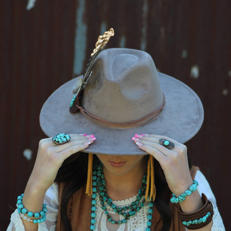 Chunky Blue Turquoise Nugget Bracelet 801e