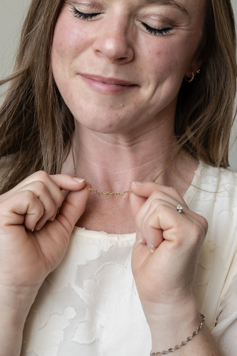 "Mom" Necklace