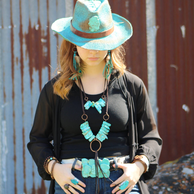 Wood and Imperial Jasper Stretch Bracelet Trio 808a