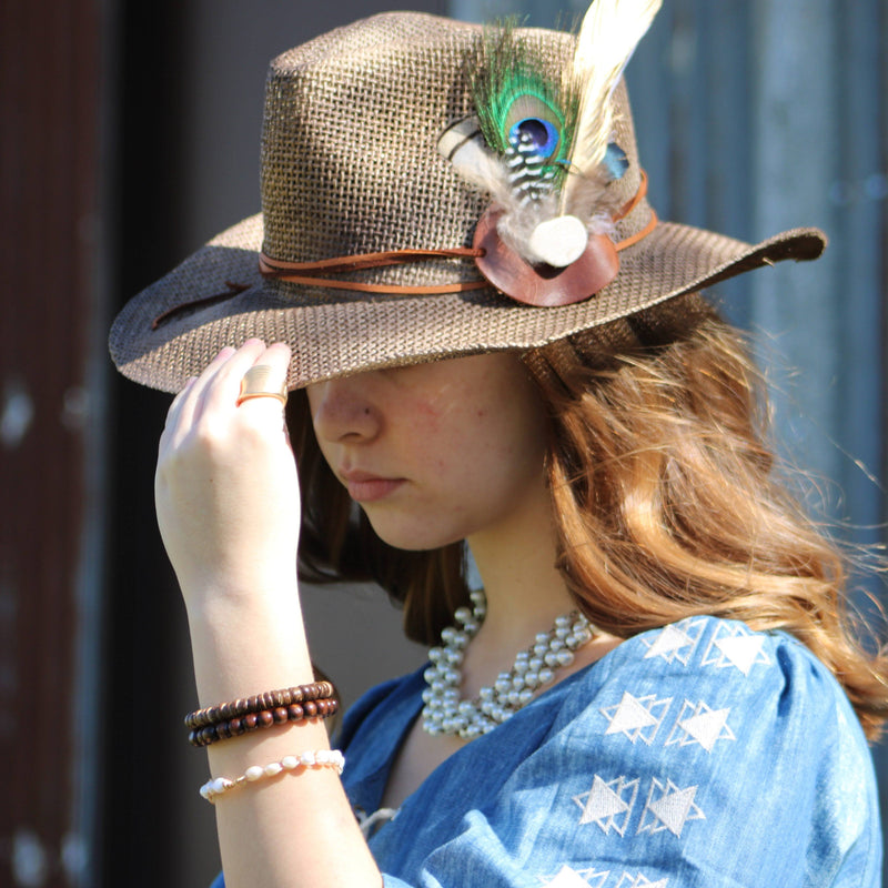 Five Strand Glass Pearl Collar-Length Necklace 257h