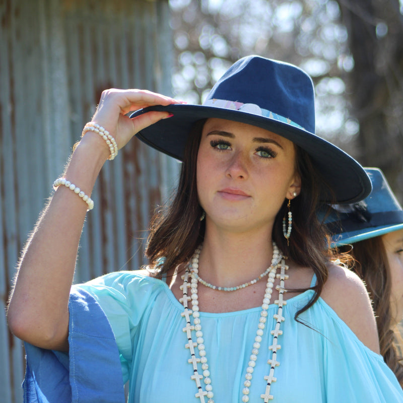 Frosted Amazonite Collar Length Beaded Necklace 252m