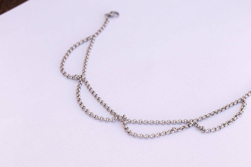 Freya Anklet in Silver
