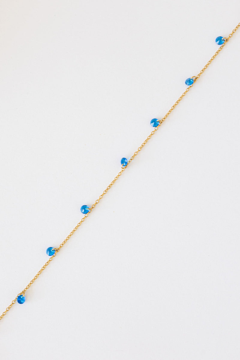 Madison Anklet in Blue