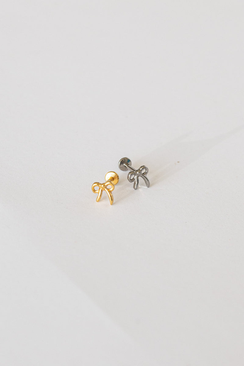 Bow Flat Back Stud