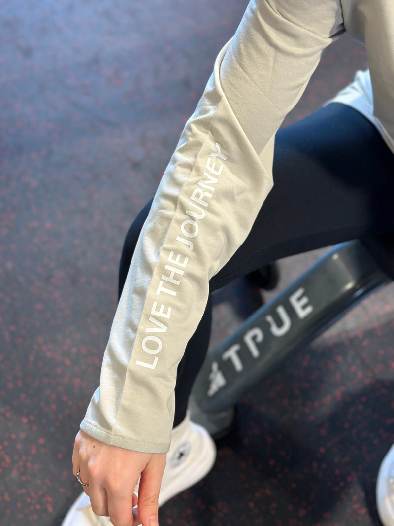 BE WELL. / LOVE THE JOURNEY - Embroidered/Printed Performance Quarter Zip