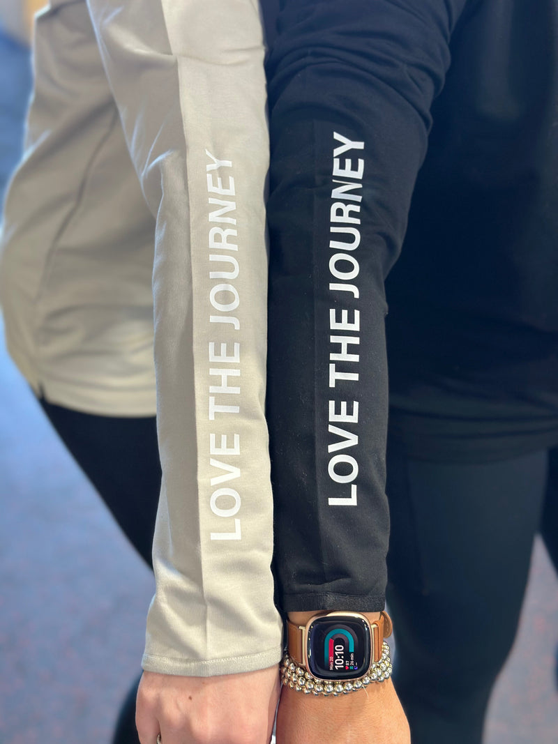 BE WELL. / LOVE THE JOURNEY - Embroidered/Printed Performance Quarter Zip