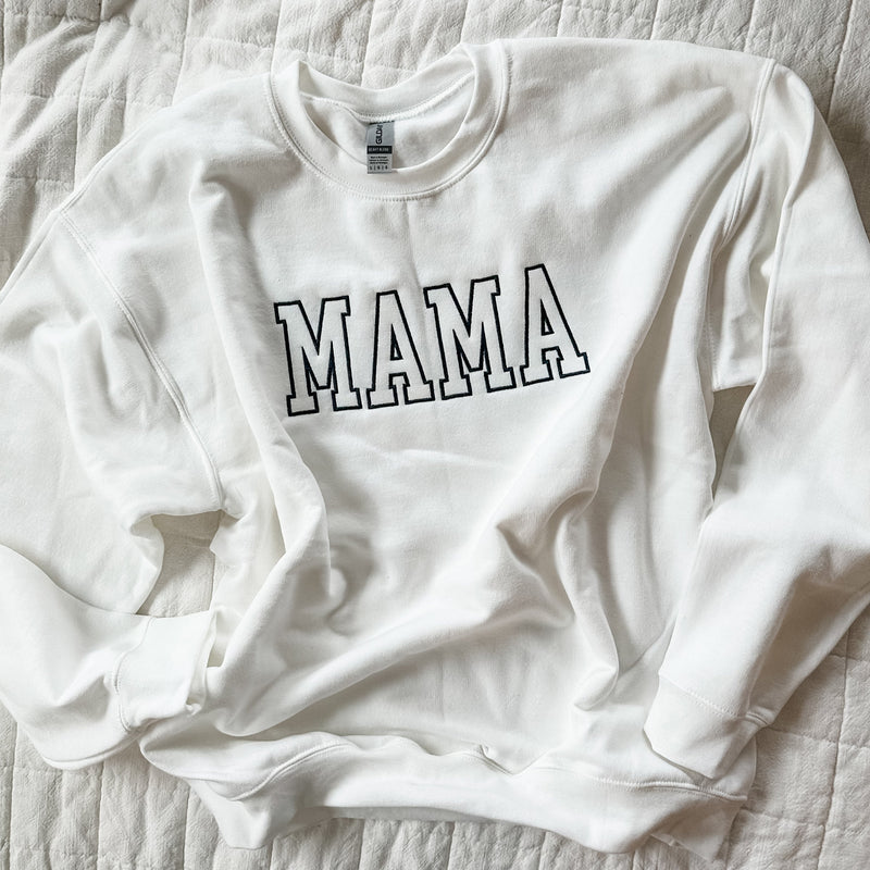 Embroidered BASIC Fleece - MAMA - Outline