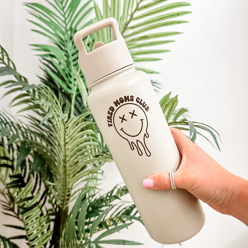 LMSS® 40 oz WATER BOTTLE - Engraved Tired Moms Club