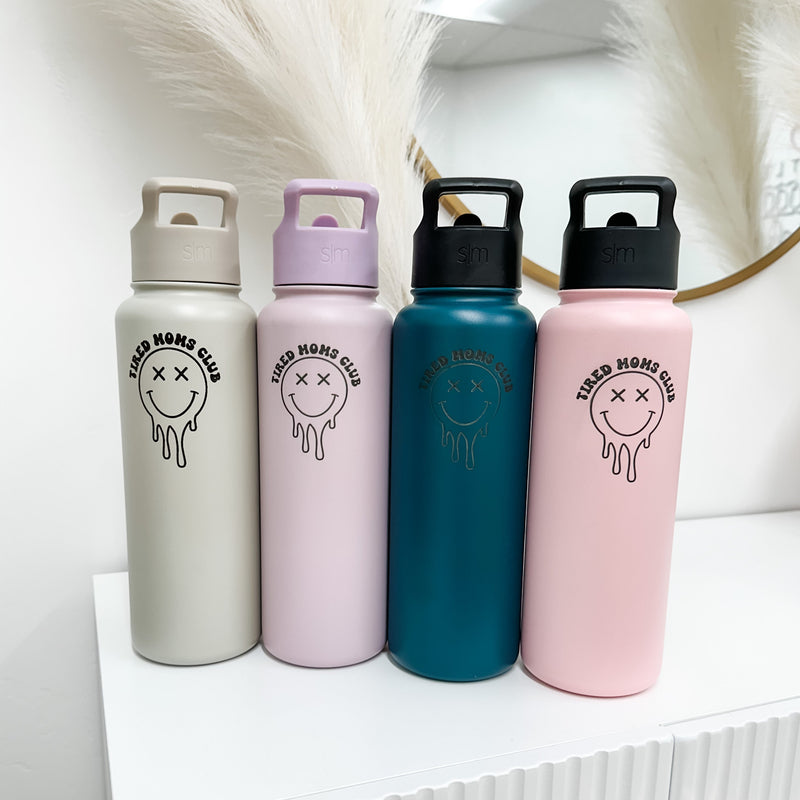 LMSS® 40 oz WATER BOTTLE - Engraved Tired Moms Club