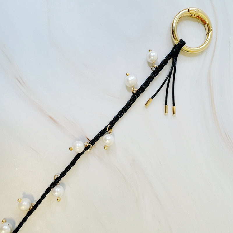 Pearls Down Bag Charm