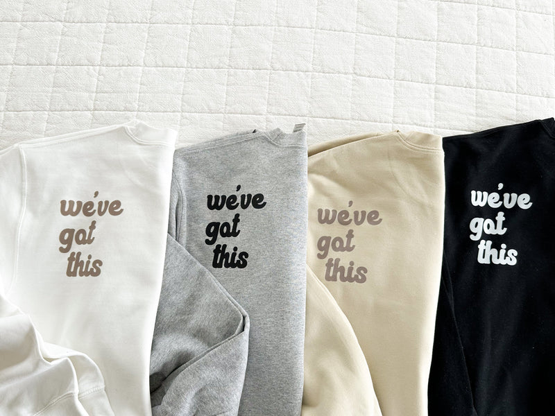 Motherhood - Surviving Not Thriving - Doing My Best - (Our 2024 Mantra) - Neutrals - LMSS® Exclusive - BASIC Fleece