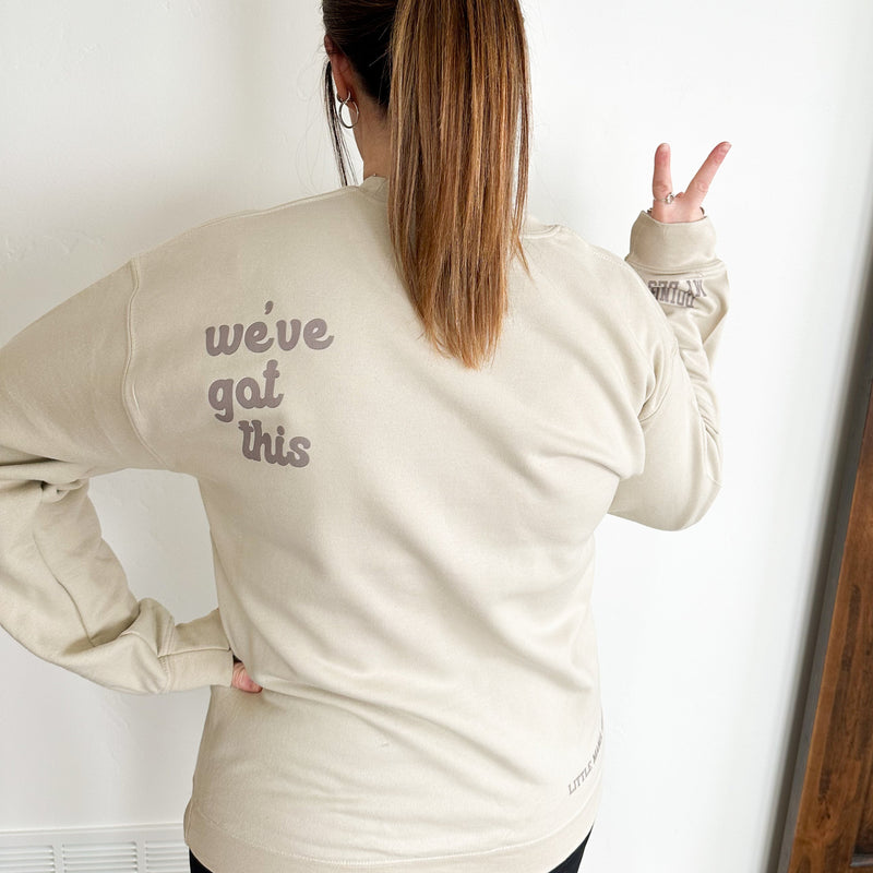 Motherhood - Surviving Not Thriving - Doing My Best - (Our 2024 Mantra) - Neutrals - LMSS® Exclusive - BASIC Fleece