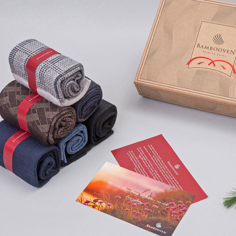 Men’s Bamboo Dress & Trouser Socks 6-Pack - 595