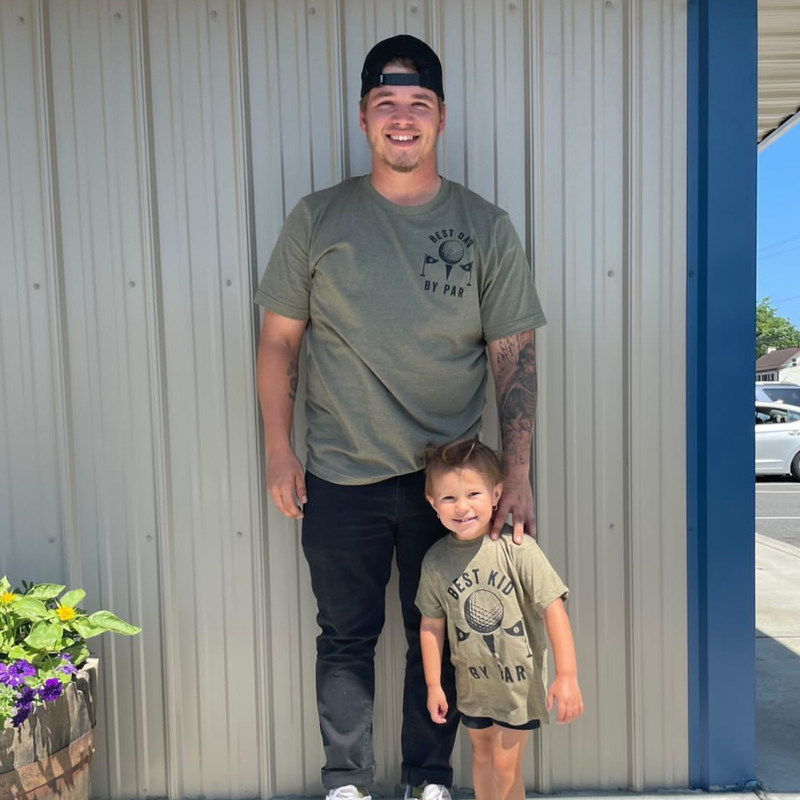 Best Dad / Kid By Par - Set of 2 Tees