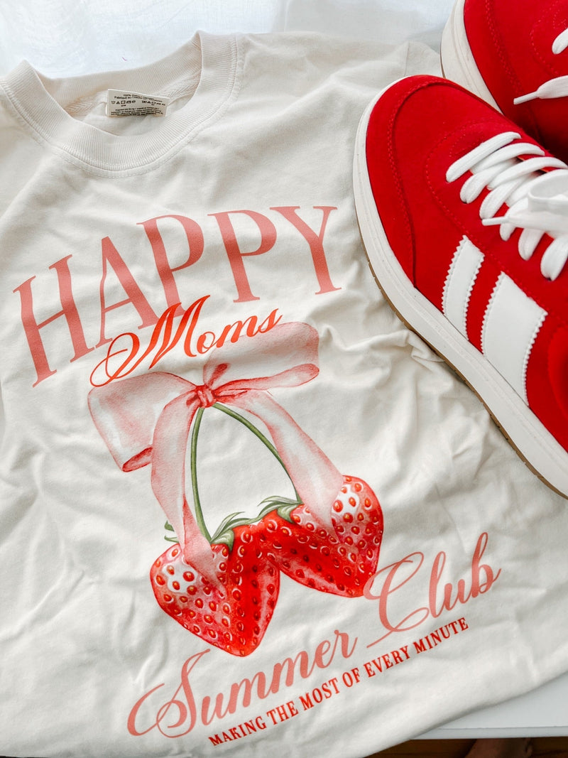 Happy Moms Summer Club (Girl's Girl Version) - Comfort Colors Tee