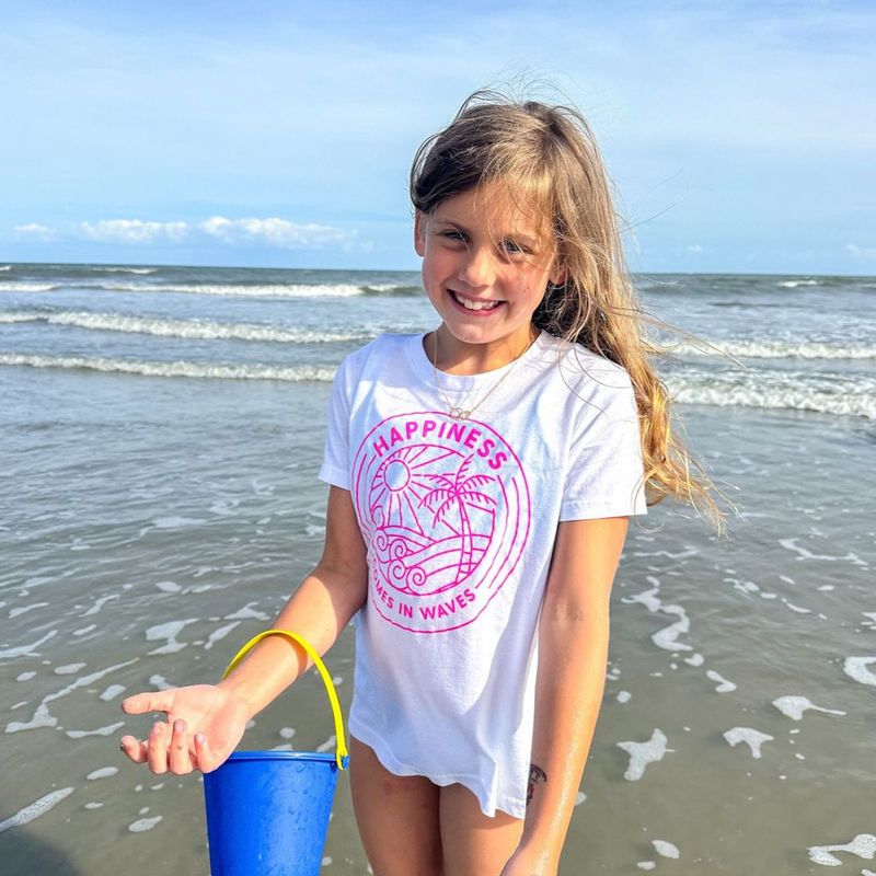 Happiness Comes in Waves - Child Tee