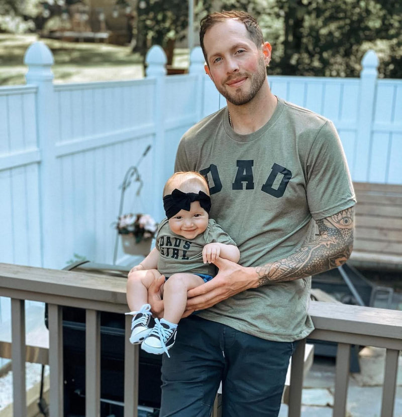 Dad - Arched Varsity / Dad's Girl - Set of 2 Tees