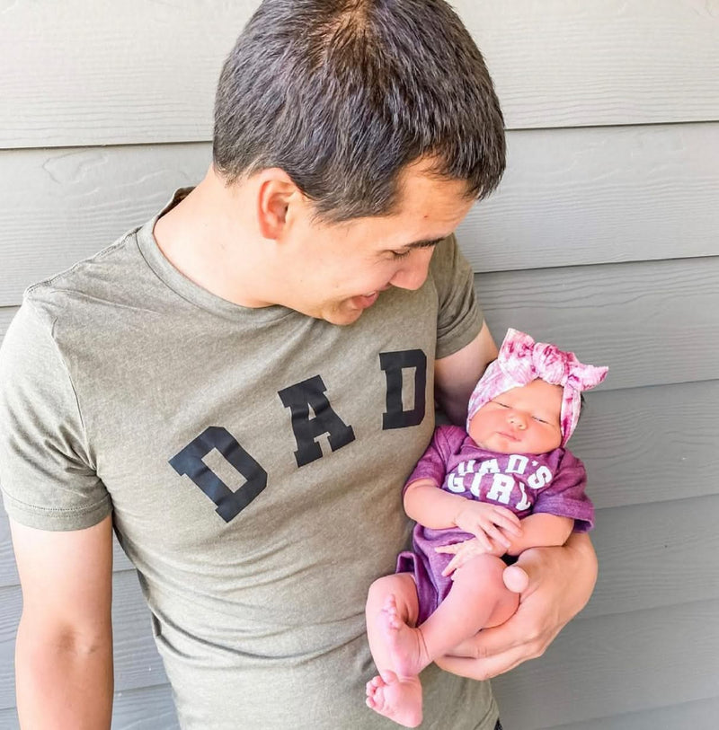 Dad - Arched Varsity / Dad's Girl - Set of 2 Tees