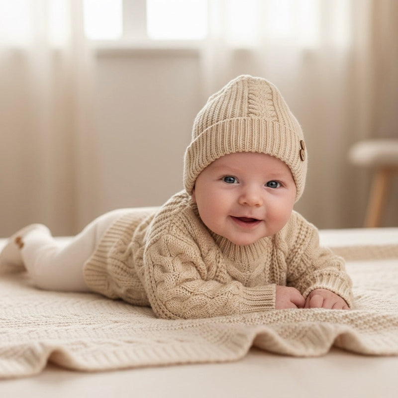 Blake 3 Piece Cable Knit Set