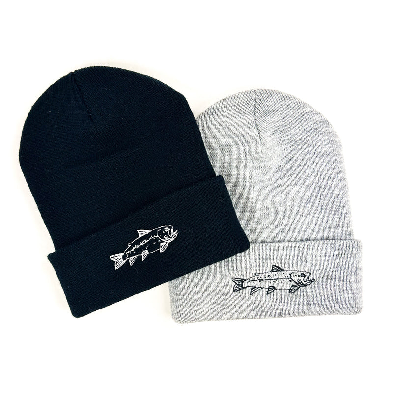 Hand Drawn Brook Trout - Adult Beanie