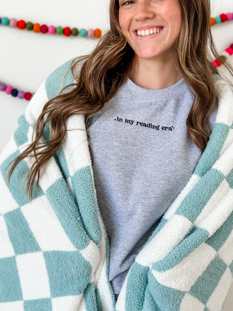 Embroidered Basic Fleece - In My Reading Era