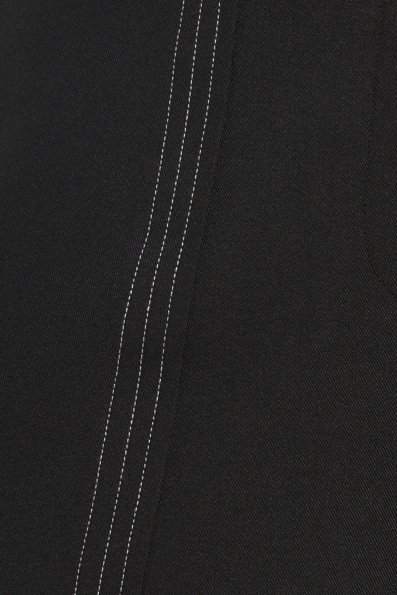 RUNWAY READY BLACK WOVEN WIDE LEG PANTS